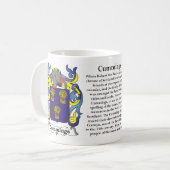 Cummings-Familien-Wappen Tasse (Vorderseite Links)