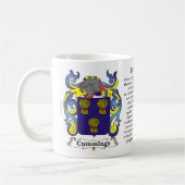 Cummings-Familien-Wappen Tasse (Links)