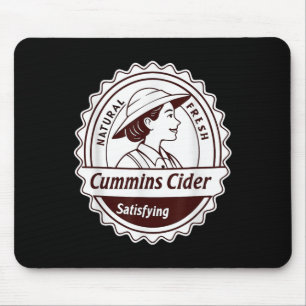 Cummins Cider Shirt - Funny Joke Novelty Gag Gesch Mousepad