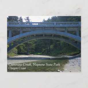 Cummins Creek im Neptune Staat Park, OR Postkarte