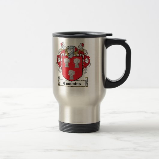 Cummins Familienwappen Reisebecher (Rechts)