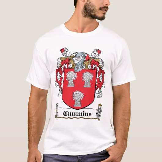 Cummins Familienwappen T-Shirt (Vorderseite)