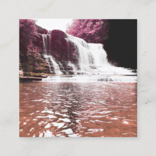 Cummins-Wasserfall Quadratische Visitenkarte