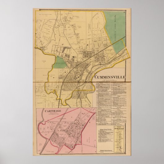 Cumminsville, Ohio Poster (Vorne)