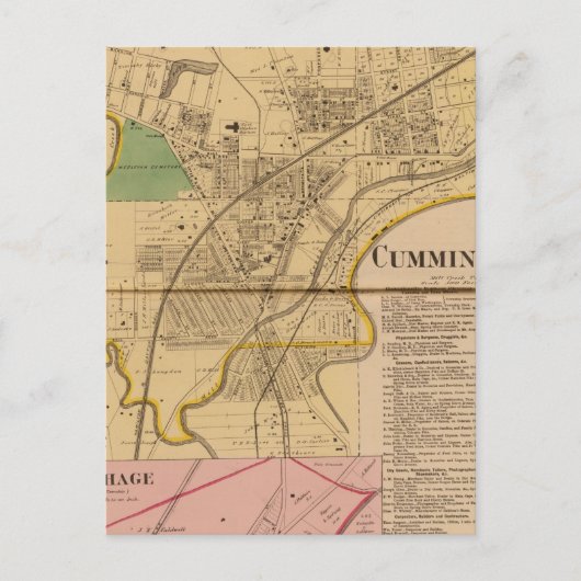 Cumminsville, Ohio Postkarte (Vorderseite)