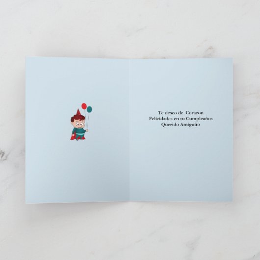 Cumpleaños Amiguito Karte (Innenseite)