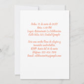 Cumpleaños de 65 Años Fiesta Con Foto Einladung (Rückseite)