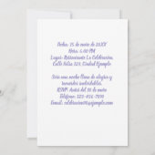 Cumpleaños de 65 Años Fiesta Con Foto Einladung (Rückseite)