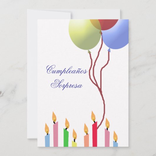 Cumpleaños - Einladung (Vorderseite)