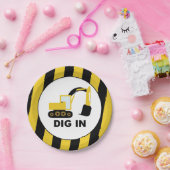 Cumpleaños infantil excavadoras Dig In Pappteller (Party)