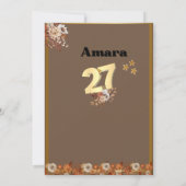 cumpleanos Invitation Einladung (Rückseite)