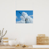 Cumulonimbus Crane Poster (Küche)