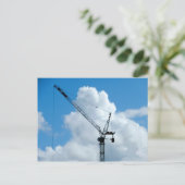 Cumulonimbus Crane Postkarte (Stehend Vorderseite)
