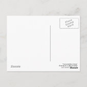 Cumulonimbus Crane - Schwarz und Weiß Postkarte (Rückseite)