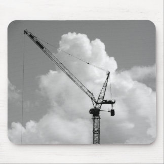 Cumulonimbus-Kran - Schwarzweiss Mousepad