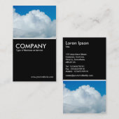 Cumulonimbus - Schwarz Visitenkarte (Vorne/Hinten)