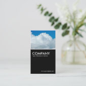 Cumulonimbus - Schwarz Visitenkarte (Stehend Vorderseite)