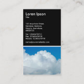 Cumulonimbus - Schwarz Visitenkarte (Rückseite)