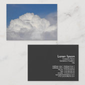 Cumulonimbus Visitenkarte (Vorne/Hinten)