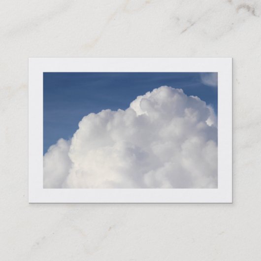 Cumulus Cloud (grenzt) Visitenkarte (Vorderseite)