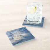 Cumulus Cloud Group Glasuntersetzer (Schrägansicht)