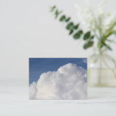 Cumulus Cloud Visitenkarte (Stehend Vorderseite)
