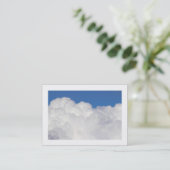 Cumulus Clouds (grenzt) Visitenkarte (Stehend Vorderseite)