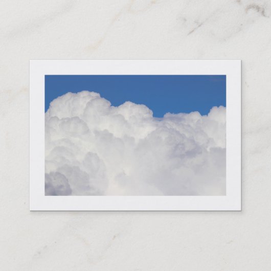 Cumulus Clouds (grenzt) Visitenkarte (Vorderseite)