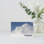Cumulus-Wolke Visitenkarte (Stehend Vorderseite)