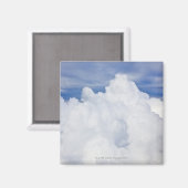 Cumulus Wolken aus Hochwinkel betrachtet. Magnet (Vorderseite/Rückseite)