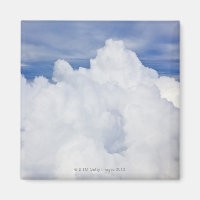 Cumulus Wolken aus Hochwinkel betrachtet.
