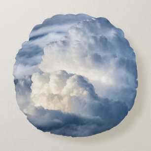 Cumulus-Wolken-Gruppe Rundes Kissen