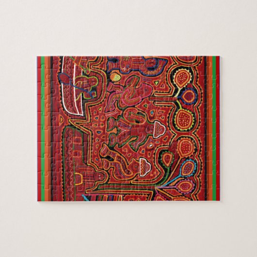 Cuna Indian Men in Cayucos Puzzle (Horizontal)