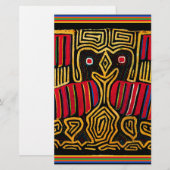 Cuna Indian Mola Duck Design Briefpapier (Vorne/Hinten)