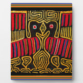 Cuna Indian Mola Duck Design Fotoplatte (Vorderseite)