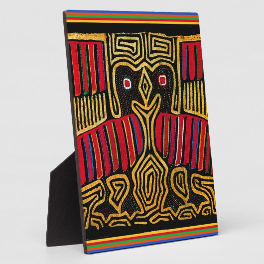 Cuna Indian Mola Duck Design Fotoplatte (Seite)