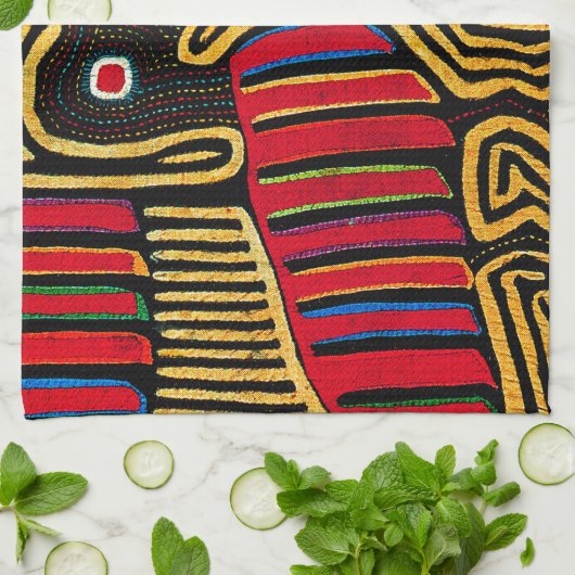 Cuna Indian Mola Duck Design Handtuch (Gefaltet)