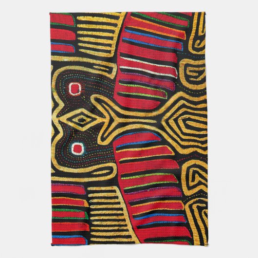 Cuna Indian Mola Duck Design Handtuch (Vertikal)