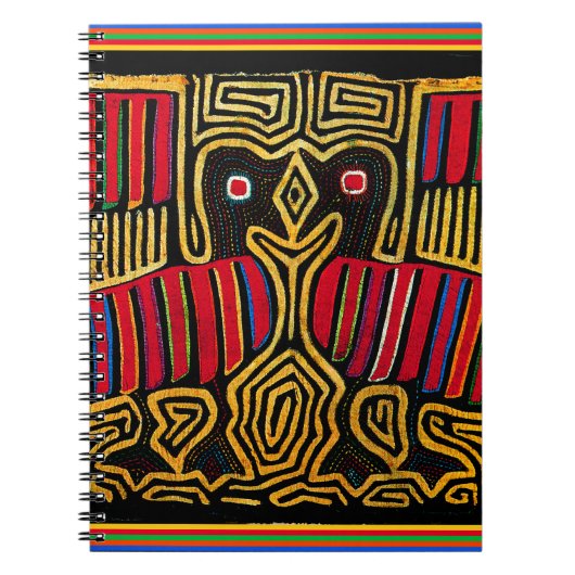 Cuna Indian Mola Duck Design Notizblock (Vorderseite)