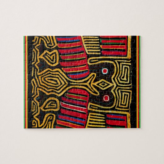 Cuna Indian Mola Duck Design Puzzle (Horizontal)