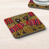 Cuna Indian Mola Duck Design Untersetzer (Linke Seite)