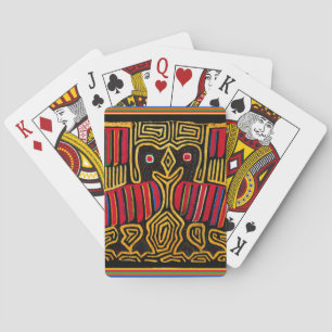 Cuna Indian Mola Enten-Design Spielkarten