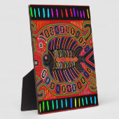 Cuna Indian Mola Flying Fish Fish Fotoplatte (Seite)