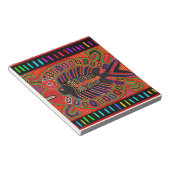 Cuna Indian Mola Flying Fish Fish Notizblock (angewinkelt)