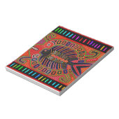 Cuna Indian Mola Flying Fish Fish Notizblock (Rotiert)