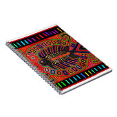 Cuna Indian Mola Flying Fish Fish Notizblock (Rechte Seite)
