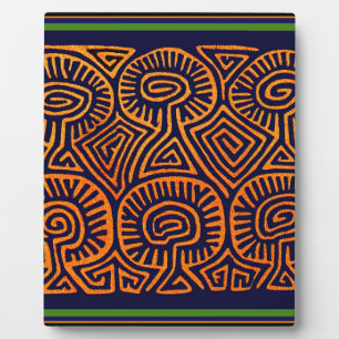 Cuna Indian Mushroom Demos Fotoplatte