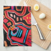 Cuna Indianerstamm Shaman mit Fans Handtuch (Viertel Falte)