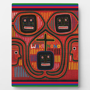 Cuna Tribal Design Fotoplatte