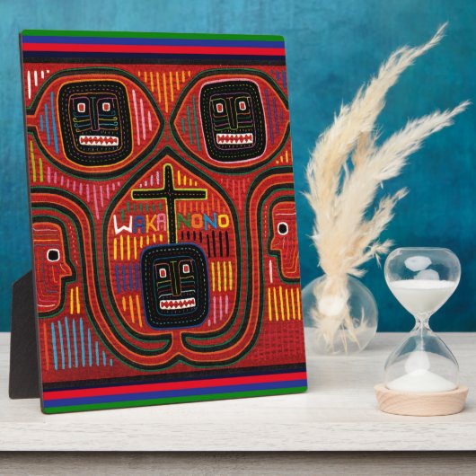 Cuna Tribal Design Fotoplatte (Seite)